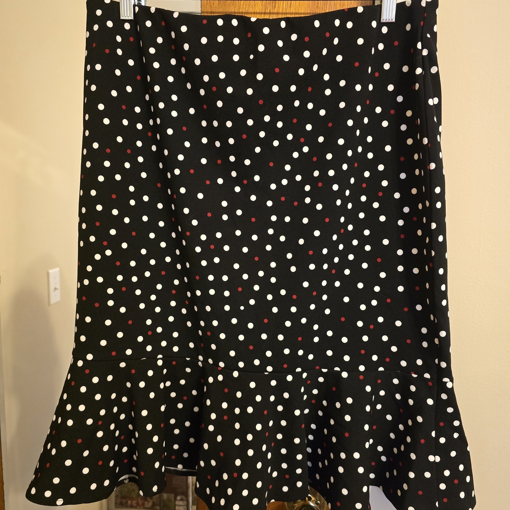 Polka Dot Flared Women's Skirt